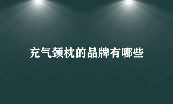 充气颈枕的品牌有哪些