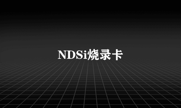 NDSi烧录卡