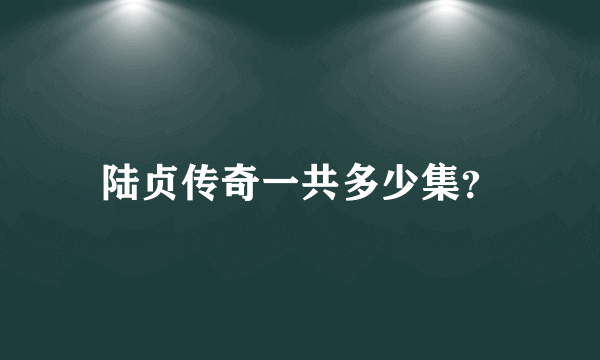 陆贞传奇一共多少集？