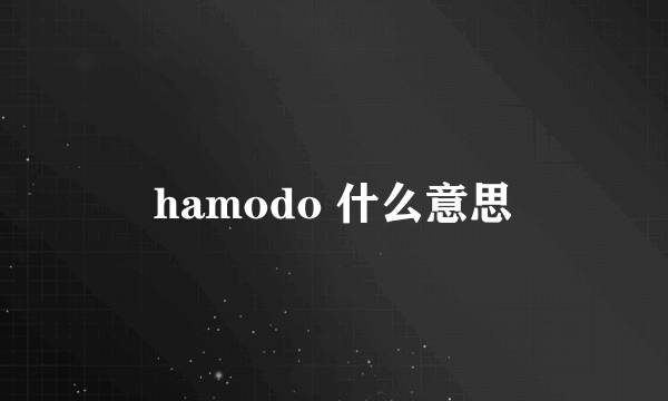 hamodo 什么意思