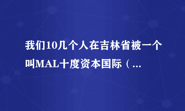 我们10几个人在吉林省被一个叫MAL十度资本国际（后期叫焱垚）公司的骗走700万元人民币，该如何立案？