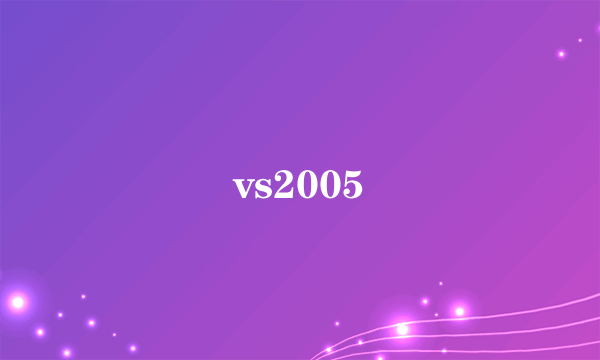 vs2005